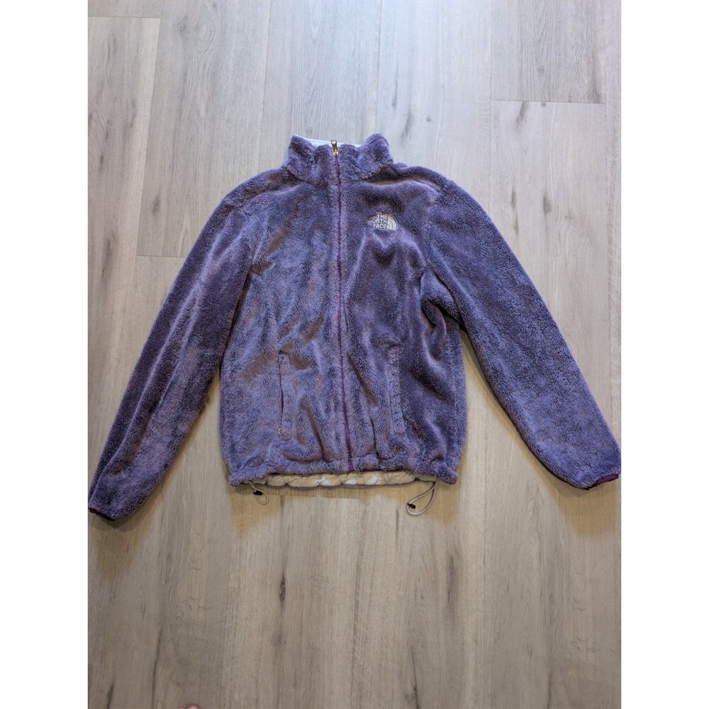 The North Face Osito Full Zip Jacket Womens Small Purple Fuzzy Fleece Outdoor